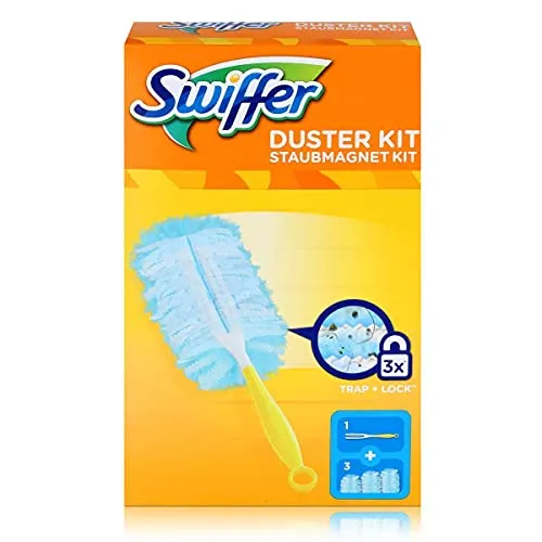 Swiffer Staubmagnet Set - Effektive Staubentfernung - Kategorie: Staubwedel. Nimmt bis zu dreimal mehr Staub und Haare auf als herkömmliche Tücher, ideal für gründliche Reinigung in jedem Raum.