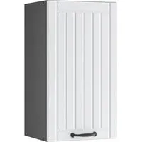 Vicco Hängeschrank Fame-Line, Weiß Landhaus/Anthrazit, 40 cm - Hängeschrank in modernem Landhausstil, mit Soft-Close-Scharniere und erweiterbar für individuellen Stauraum in der Küche.