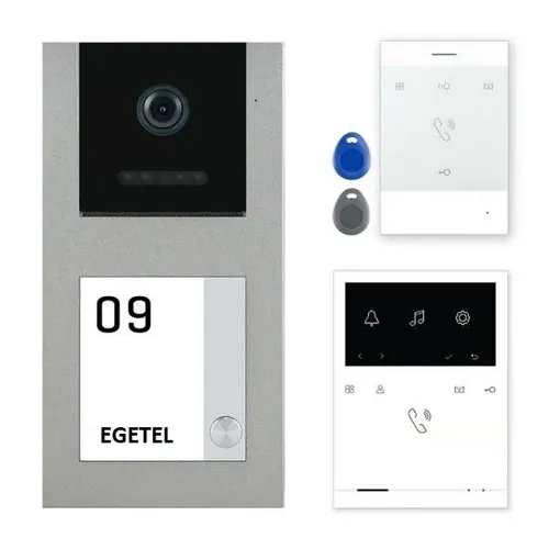 Balter EVO Aufputz Silber Video Türsprechanlage 1x Quick-Monitor 4,3