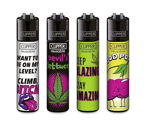 Clipper Feuerzeug 4er Set: (Statements #11)