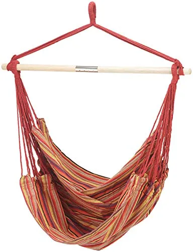 Semptec Urban Survival Technology Sitz-Hängematte: Hängesessel mit Querstrebe, belastbar bis 120 kg, 100 x 130 cm (Hängesessel mit Gestell, Hängeschaukeln, Hängematten)