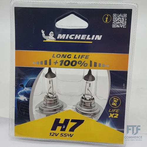 Michelin 008717 Life +100% 2 Glühlampe H7 12 V 55W
