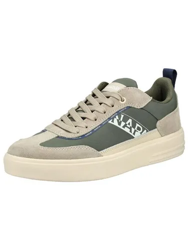 Napapijri Sneaker Leder/Textil - Bequeme und stylische Begleiter - Sneaker aus elastischem Textil/Ledermix im modischen Layerlook, atmungsaktiv und mit wechselbarem Fußbett für optimalen Komfort.