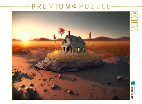 CALVENDO Puzzle Haus zur Abendsonne | 2000 Teile - Erleben Sie kreative Stunden mit diesem 2000 Teile Foto-Puzzle. Das Motiv aus dem Kalender 