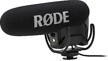 R DE VideoMic Pro - Professionelles Richtmikrofon mit Hochpassfilter, Broadcast-Qualität und integrierter Schwinghalterung für optimale Audioaufnahme