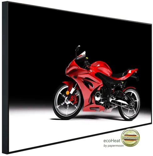 Papermoon Infrarotheizung INFRAROT-BILD-HEIZUNG mit Sportmotorrad-Motiv - Elegante Infrarotheizung mit einzigartigem Sportmotorrad-Motiv, TÜV-zertifiziert und ideal für die Wand- oder Deckenmontage. Genießen Sie angenehme Wärme in jedem Raum.