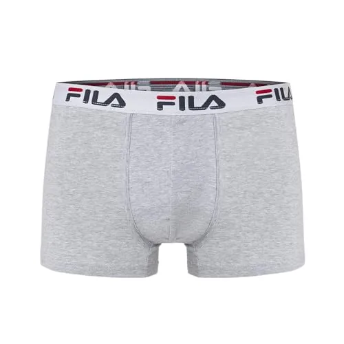 Fila Herren Boxers 2-stück FU5016/2 Man Boxer 400 L, 400 Grey, L, FU5016/2
