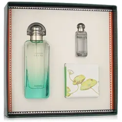 Hermes Un Jardin Sur Le Nil Set - EDT 100 ml + EDT 7,5 ml + Seife 50 g - Parfum Sets mit 100 ml Eau de Toilette, einer Miniatur und einer Seife, perfektes Geschenk für Duftliebhaber und ideal für besondere Anlässe.
