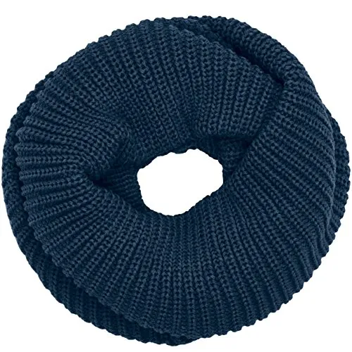 Caspar SC403 Vintage Grob Strick Loop Schal, Größe:One Size, Farbe:jeans blau