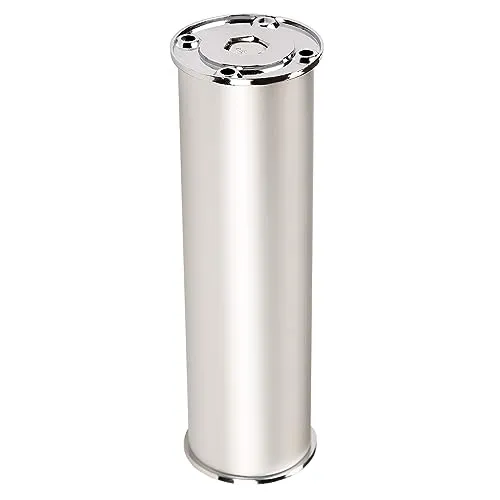 SOTECH Möbelfuß RADO (Höhe 400 mm, Ø 50 mm, Aluminium/chrom poliert) Stützfuß höhenverstellbar