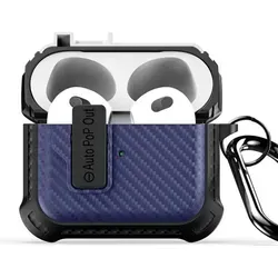 Dux Ducis PECI -Serie Kopfhörerhülle kompatibel mit Apple AirPods 3 Saphirblau - Blau