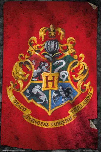 Poster Harry Potter - Poster - Hogwarts Flag