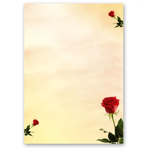 Motiv-Briefpapier BACCARA ROSEN