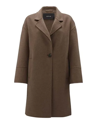 OPUS Damen Mantel | Kurzmantel HATILDE Oversize aus weichem Woll Mix Cocoa, 44
