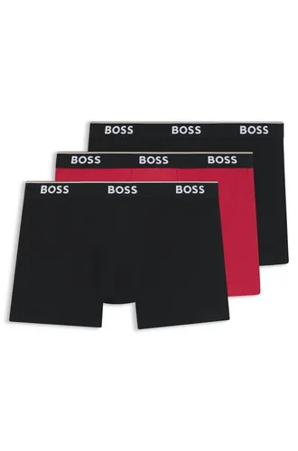BOSS Boxershorts (3er-Pack) aus bequemer Stretch-Baumwolle, körpernah und komfortabel - Diese schmal geschnittenen Boxershorts bieten eine angenehme Passform und einen flexiblen Bund für optimalen Tragekomfort. Ideal für den Alltag, verleihen sie deinem Look den perfekten Abschluss.