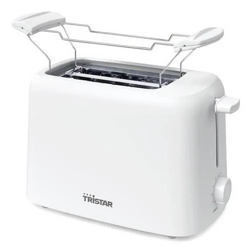 Tristar BR-1061 Toaster mit Brötchenaufsatz, Toastfunktion, Überhitzungsschutz Weiß