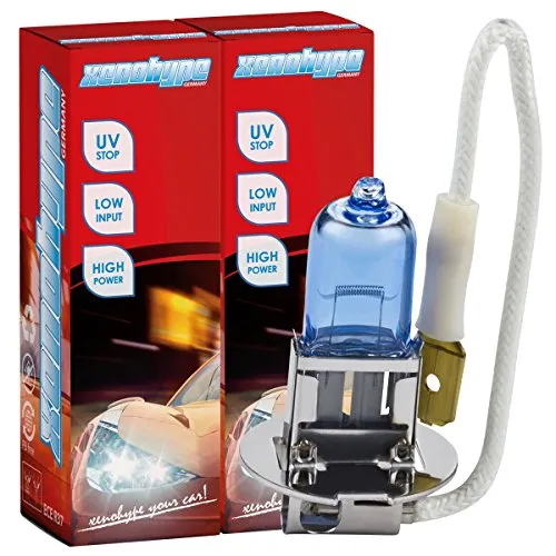 XENOHYPE 2x H3 Xenon Look Ultra Halogenlampe 12V 55 Watt PK22s