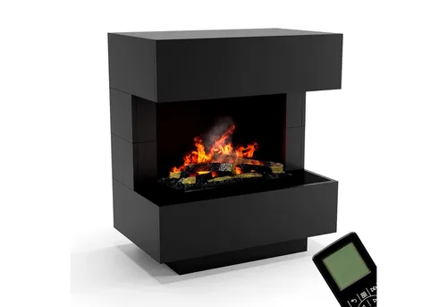 GLOW FIRE Elektrokamin Kleist Wasserdampf Kamin, Elektrischer Kamin, Wasserdampfkamin mit 3D Feuer und Knisterfunktion