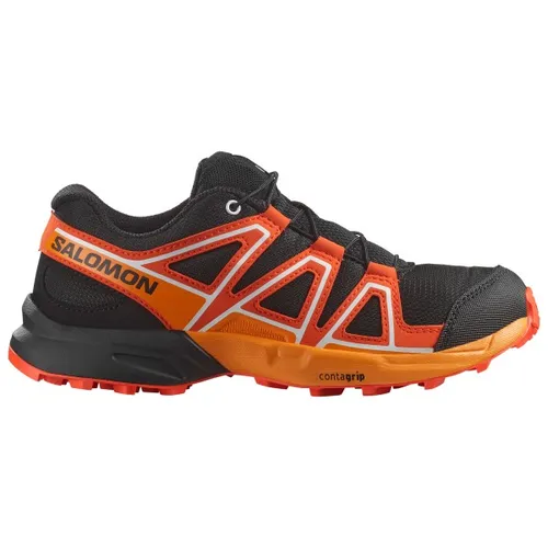 Salomon Junior Speed Cross Junior, Schwarz/Kirschrot in orange von Salomon