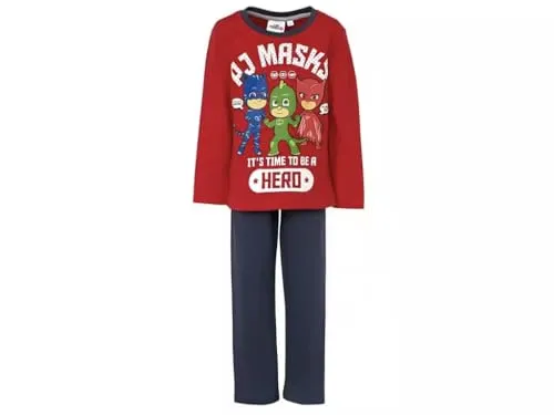 Lamaloli Pyjamahelden Schlafanzug Pyjama (DE/NL/SE/PL, Numerisch, 110, Regular, rot)