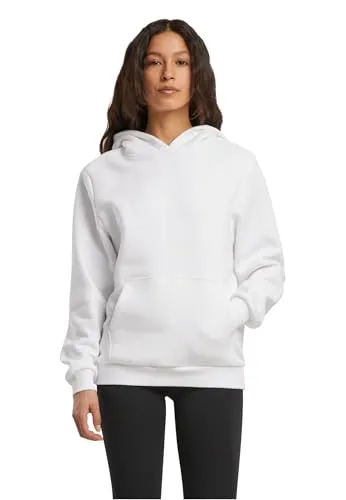 Build Your Brand Damen Fluffy Hoody, lässiger Kapuzenpullover im Loose Fit, Größen XS - 5XL