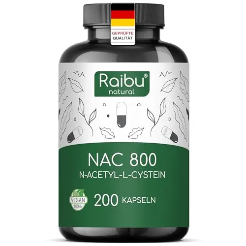 Produktbild Raibu NAC 800 Kapseln hochdosiert (200 Kapseln x 800mg)