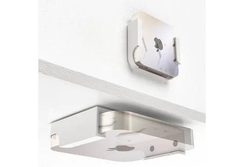 Mobilefox Halterung Untertisch Halterung Regal Halter Wandhalterung passend für Mac Mini