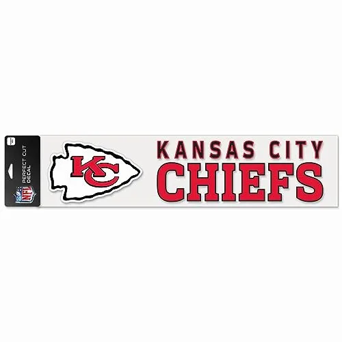 WinCraft NFL Kansas City Chiefs Perfect Cut Aufkleber, 10,2 x 43,2 cm