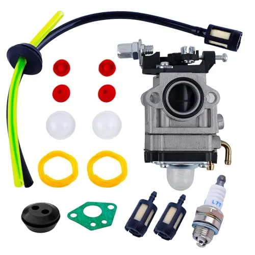 CYWVYNYT Freischneider-Vergaser, Vergaser-Set, 15-teiliges Vergaser-Zubehör-Set, inklusive Vergaser, Zündkerze, Ölrohr, Kraftstofffilter und mehr, Rasenmäher-Vergaser-Set (HYQ-15)