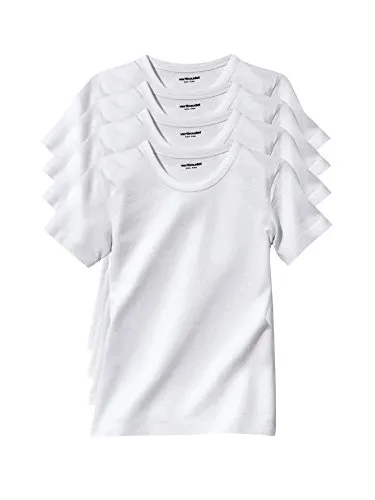 Vertbaudet 4er-Pack Kinder T-Shirts in Weiß, Größe 110 in weiß von Vertbaudet
