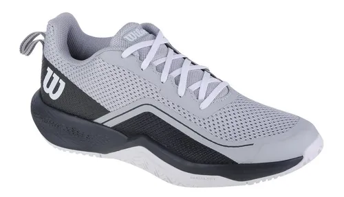 Wilson Herren Rush Pro Lite Tennis Shoe - Pearl Blue/Ebony/White, 44 2/3 EU - Tennisschuhe mit großzügiger Passform für breitere Füße, Pro Torque Chassis für Stabilität und Flexibilität, ideal für alle Beläge.