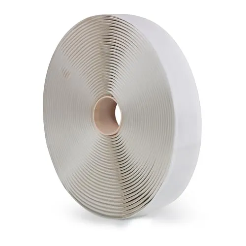 LLPT Butyl Klebeband | Dichtband selbstklebend | Wasserdichtes Klebeband | Reparatur-klebeband | Weiß | Ideal für RV-Fenster Bootsabdichtung und EPDM-Dächer (WST343) | 1,9cm x 10m