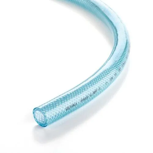 PVC Gewebeschlauch 10mm x 16mm - 25m Druckluftschlauch transparent - Hochwertiger PVC Druckluftschlauch mit Gewebeeinlage, ideal für Industrieanwendungen. Temperaturbereich von -20°C bis +60°C, TüV-geprüft und vielseitig einsetzbar für Wasser, Druckluft und mehr.