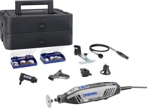 Dremel 4250-6/128 Platinum+ Box Multitool - Multifunktionswerkzeuge mit 128 Zubehörteilen, ideal für präzise Arbeiten und kreative Projekte in Hobby und Handwerk.