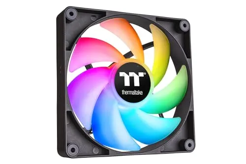Thermaltake CL-F149-PL12SW-A PC-Gehäuse-Lüfter – RGB und hohe Leistung - Gehäuselüfter mit optimiertem Luftstrom und bis zu 2000 RPM für effiziente Kühlung. Das integrierte Daisy-Chain-Design sorgt für einfaches Kabelmanagement.