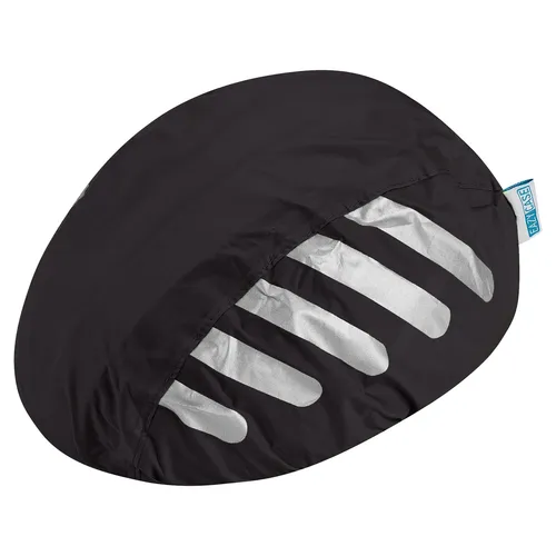 Wasserdichter Helmüberzug Reflektierend mit Gummizug Regen Unigröße Helm Schwarz