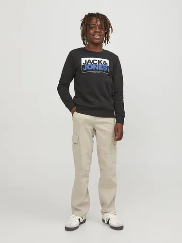 Cargohose JACK & JONES JUNIOR JPSTKANE JJHARLOW CARGO NOOS JNR - Modische Cargohose für Jungen in Größe 170, aus 98% Baumwolle für hohen Tragekomfort. Loose fit und knöchellang, ideal für lässige Outfits.