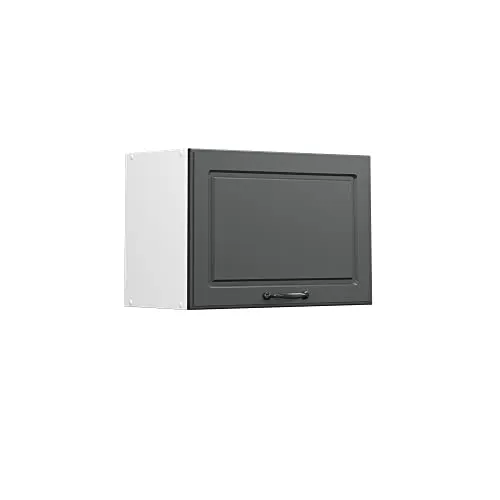 Vicco Hängeschrank R-Line, Anthrazit Landhaus/Weiß, 60 cm Flach