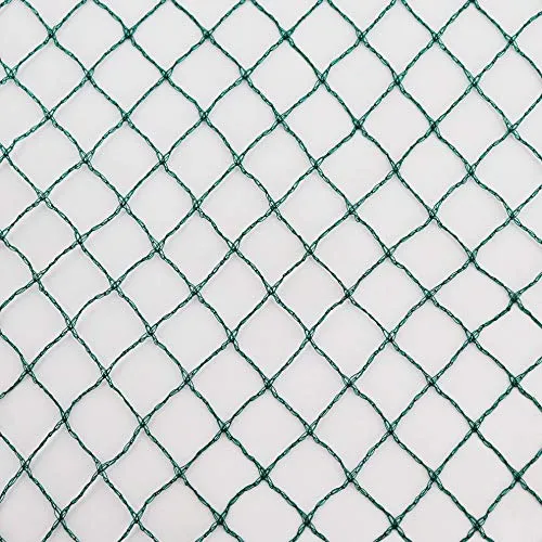 Vielseitiges leichtes Teichnetz 6m x 6m grün 17mm x 17mm Masche I Aquagart Laubschutznetz Teich abdecknetz Vogelschutznetz Gartennetz Reiherschutz Beet-Netz Laubnetz Schutznetz Teichabdeckung