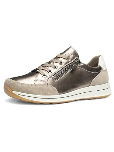 ara Damen Osaka 2.0 Sneaker - Cashmere Cream, 38.5 EU Weit - Damen-Sneaker mit Wechselfussbett, High Soft Bamboo für optimalen Tragekomfort und eine perfekte Passform.