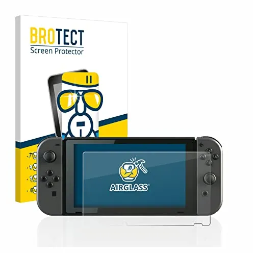 BROTECT Schutzglas für Nintendo Switch Schutzfolie Panzer Folie Glas Made in Germany [Extrem Kratzfest 9H, Anti-Fingerprint, Ultra-Transparent]