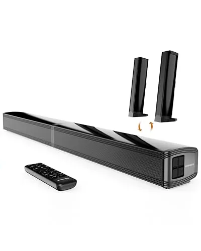 Oakcastle SB80 Soundbar für TV Geräte – 2-in-1 Abnehmbare Split-Soundbar mit 120W Leistung