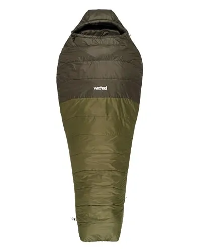 Wechsel Mudds Autumn Schlafsack - Komfort für 3 Jahreszeiten (max. 175cm, grün) - Schlafsäcke - Komfortabler Schlafsack mit durchdachter Konstruktion, ideal für Camping und Outdoor-Aktivitäten in jedem Wetter.