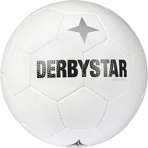 Derbystar Brillant TT Classic v22 - Weiss - Hochwertiger Handgenähter Trainingsball, extrem strapazierfähig mit herausragenden Spieleigenschaften. Ideal für anspruchsvolle Trainingseinheiten.