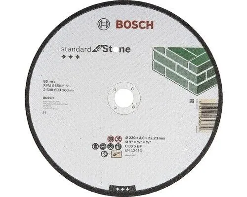 Trennscheibe gerade Standard for Stone Ceramic 30 S BF, Ø 230 mm, 22,23 mm, 3,0