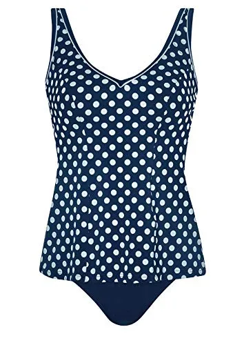 SUNMARIN Damen Tankini - Verstellbare Träger und Softschalen - Tankinis: SUNMARIN Damen Tankini mit eingearbeiteten Softschalen und verstellbaren Trägern für optimalen Komfort und Passform.