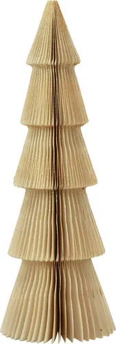 Papier Weihnachtsbaum Dekoration Tannenbaum Creme Gold 30cm