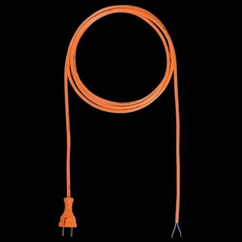 Bachmann 249876 Strom Netzkabel Orange 5m - Anschlussleitung für Elektrowerkzeug, robustes 5m Kabel mit 10A/250V, ideal für flexible Nutzung in Werkstätten oder beim Heimwerken.