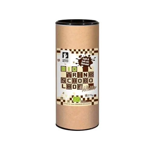 Bremer Gewürzhandel Kakao Trinkschokolade White Chocolate BIO, Kakao, heiße Schokolade, weiße Trinkschokolade, 375g
