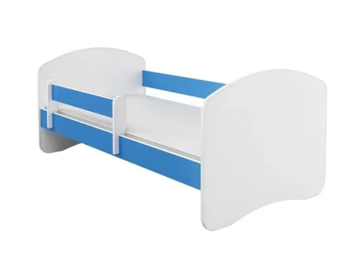ACMA Kinderbett 140x70 cm Blue mit Matratze und Lattenrost